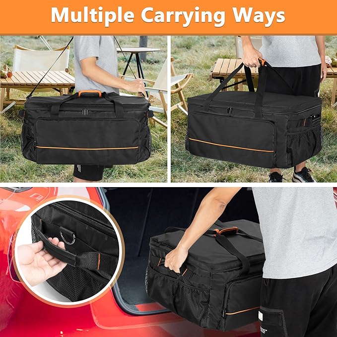 HODRANT Carry Bag Compatible With Ninja Woodfire Grill OG701 OG751, Outdoor Cover for OG700 Series Smoker, Water-Resistant BBQ Storage Case for Tools & Accessories, Bag Only