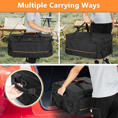 HODRANT Carry Bag Compatible With Ninja Woodfire Grill OG701 OG751, Outdoor Cover for OG700 Series Smoker, Water-Resistant BBQ Storage Case for Tools & Accessories, Bag Only