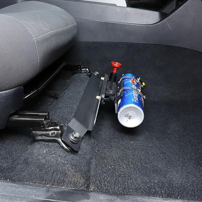 Quick Release Adjustable Aluminum Fire Extinguisher Holder Mount Bracket Compatible with Toyota Tacoma 2023 2022 2021 2020-2016, Aluminum Car Seat Fire Extinguisher Bracket, 3rd Gen Tacoma Accessories