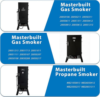 Flame Disk Bowl Replacement Parts for Masterbuilt Gas and Dual Fuel Smokers | Black Porcelain Enamel, Smoker Parts for Masterbuilt 911060006 9005100068, Heat Diffuser and Wood Chip Tray