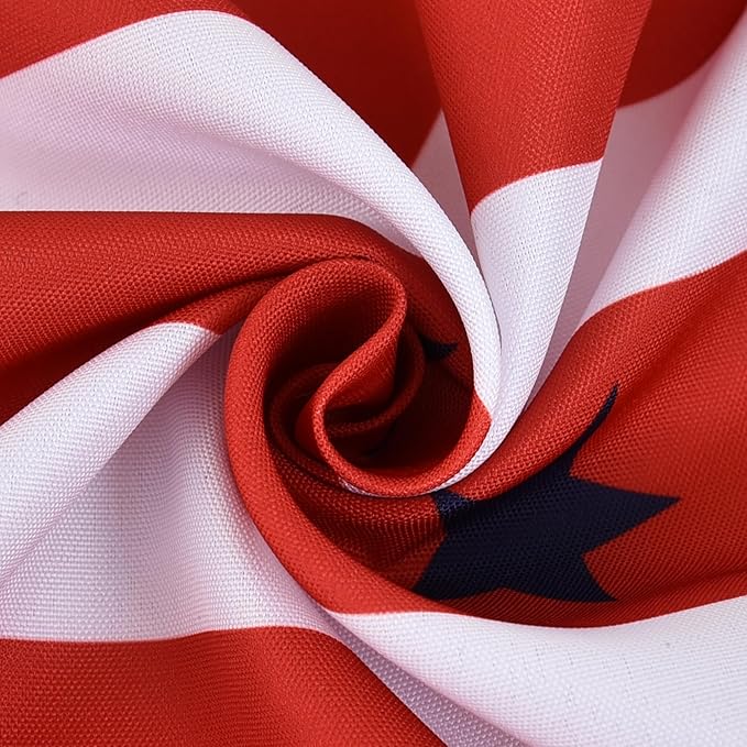 Waterproof Patriotic Tablecloth Fabric - Oblong 52x70 Inch Independence Day Buffalo Tartan Table Cloth for Indoor/Outdoor Use - Washable Tabletop Cover for Dinner, BBQs, and Parties