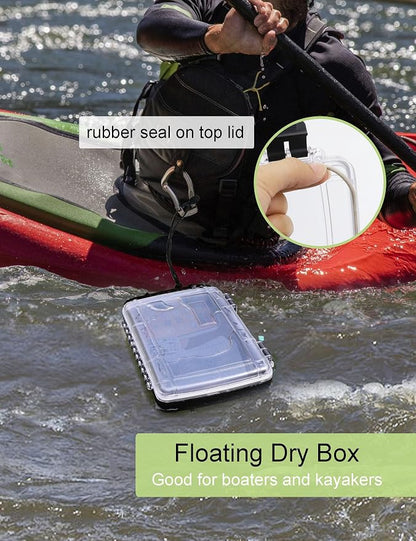 Waterproof Dry Box Waterproof Containers Waterproof Box for Kayaking Small Waterproof Storage Box Floating Dry Case for Boat Watertight Drybox