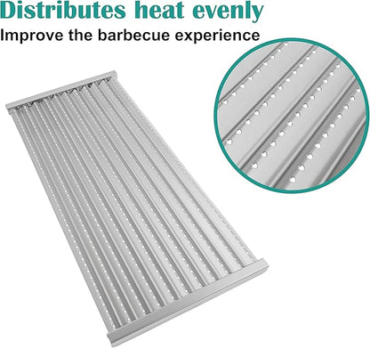 Cast Iron Grill Grates and Stainless Steel Emitter Plates for Charbroil Commercial Infrared 3 Burner 463242516 463242515 466242515 466242615 463243016 463367516 463367016 466242516 463342620