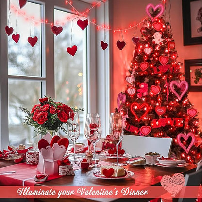 JMEXSUSS 150 LED Red Christmas Lights Indoor Outdoor Waterproof, Connectable 59 Ft Red String Lights Plug in, 8 Modes Twinkle Fairy Light for Bedroom Patio Party Tree Holiday Decor