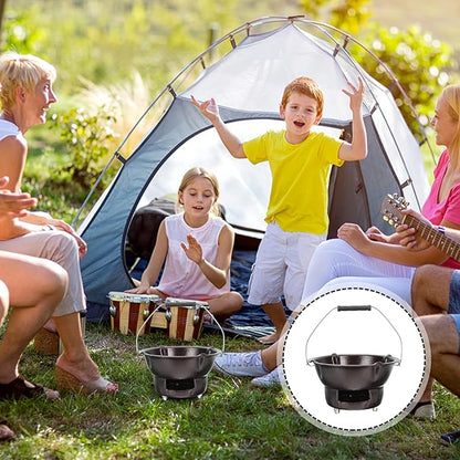 Portable Charcoal Grill Cast Iron: Tabletop Charcoal BBQ Portable Grill Stove Barbecue Burner 1 Set Coffee