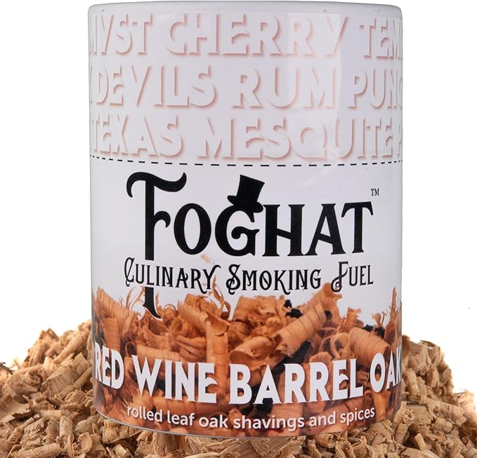 Cocktail Smoker Wood Chips - 14oz Red Wine Barrel Oak Shavings for Smoker, Whiskey & Drink Infuser Kit - All Natural, Culinary Wood Smoking Chips
