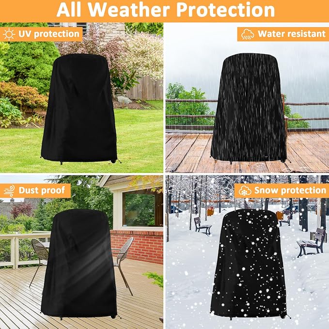 Waterproof Pizza Oven Cover for Gozney Arc, Arc XL Pizza Oven with Stand | Portable Pizza Oven Grill Cover Fits Gozney Arc & Arc XL with Stand, 36"x29"x52", 600D UV/Tear-Resistant, Drawstring Closure