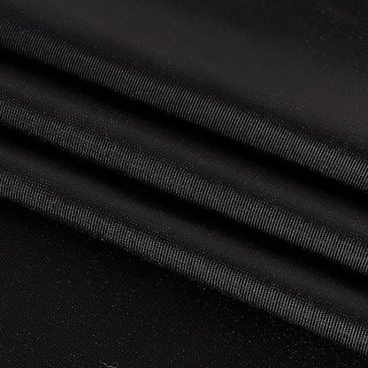 sancua 100% Waterproof Vinyl Tablecloth Table Cloth 60 Inch Round, Black | Oil Spill Proof, PVC Material, Wipe Clean Table Cover for Dining Tables, Buffet Parties and Camping