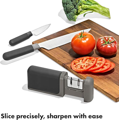 OXO Good Grips 3-Piece Knife & Sharpener Set