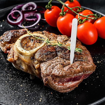 Kigley 3000 Pcs 3 Inch Steak Markers, Colorful Plastic Meat Doneness Picks Steak Temperature Sticks Assorted Doneness Label Rare, Medium Rare, Medium Well, Well for Catering, Barbecue, Party, Picnic