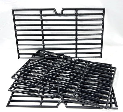 DC147 Cast Iron Cooking Grates for Kenmore PG-40611SOL 146.23678310 146.16132110 146.16153110 for Charbroil 463230512 463230112, Grill Replacement Parts for Dyna glo DGF493BNP DGF493PNP