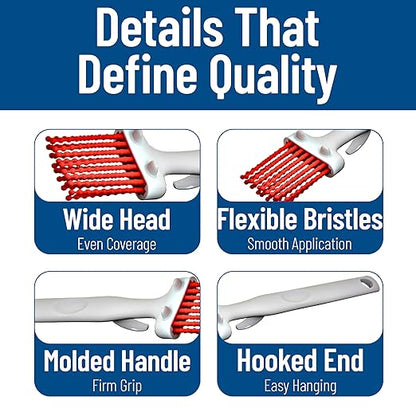 CFS 4040305 Silicone Basting Brush with Hook, 2", Red (Case of 12)