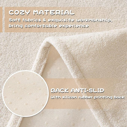 MYSKY HOME White Couch Covers for 3 Cushion Couch Sofa, Pet Friendly Dog Couch Cover Cat Scratch Furniture Protector, Non Slip Soft Couch Sofa Cover, Sofa Covers Washable, 91" x 134"