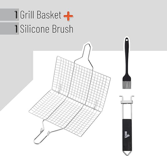 UNCO Stainless Steel Fish & Vegetable Grill Basket