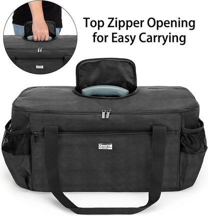 samdew Outdoor Grill Cover Compatible with Weber 121020 Go-Anywhere Charcoal Grill, Portable Grill Storage Carry Bag Compatible with Weber 1141001 Go-Anywhere Gas Grill, Bag Only (Patented Design)