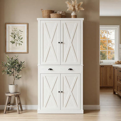 IRONCK Storage Cabinet with Drawers and Doors for Living Room and Entryway | Open Shelves, Adjustable shelves, Organized essentials