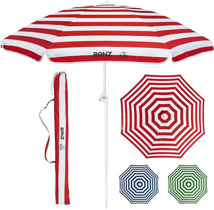 BANZ Cabana Beach Umbrella UPF 50 - UV Protection Foil-Lined Portable | UPF 50+ UV protection, Quick-dry fabric, Comfortable stretch fit