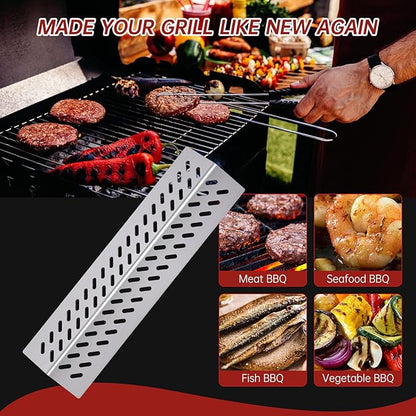 16516 16631 16520 Grill Burner for 4 Burners Bull Grill Replacement Parts Angus 47628, 47629, Steer Premium 69008, 69009, Outlaw 26038, 26039, Cal Flame G3 G4 P4, Grill Heat Plates Accessories