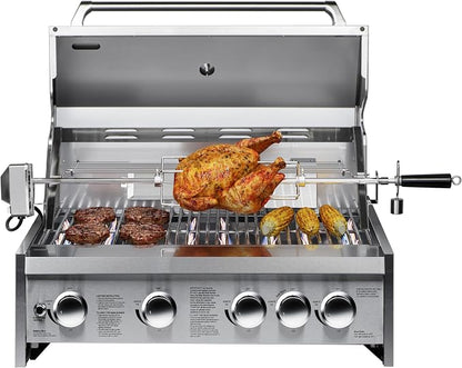 KoolMore 30 in. Built-in Liquid Propane BBQ Grill for Outdoor Kitchen in Heavy-Duty Stainless-Steel (KM-OKS-BQ30)