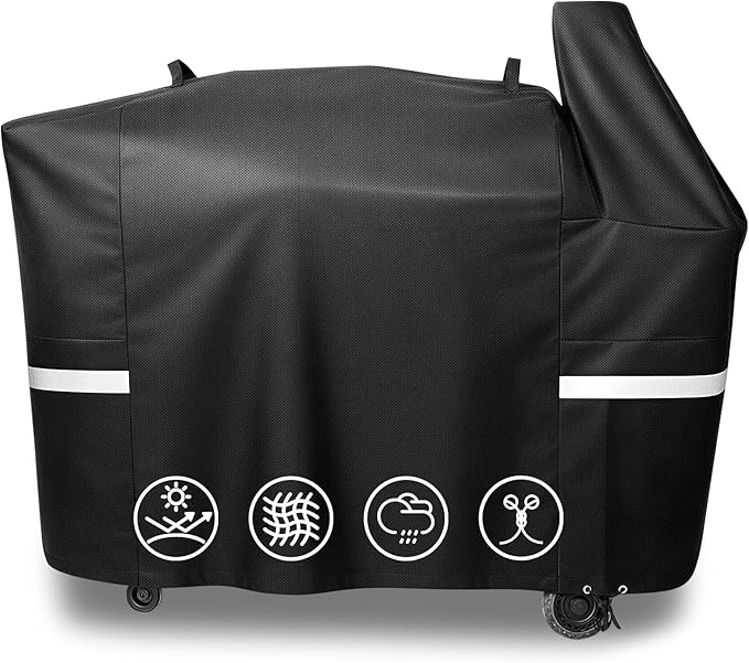 Hisencn Grill Cover for Pit Boss Austin XL, 600D Heavy Duty Pellet Smoker BBQ Cover for Pit Boss 1000 Series, 1000D3, 1000S, 1000SC, Rancher XL, 1100 Pro, 1150, Z Grill 1000 – UV & Fade Resistant