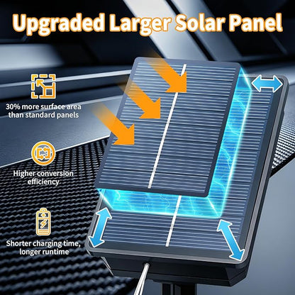 Solar Rope Lights Outdoor Waterproof 33FT 100LED with Timer, Upgraded Solar Panel with Higher Conversion Rate & Waterproof Ring, Solar String Lights 8 Lighting Modes for Patio Garden Yard Decorations
