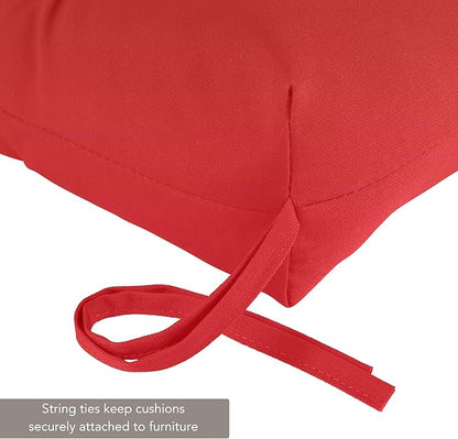 Outdoor Reversible Chaise Lounge Chair Cushion, Fire