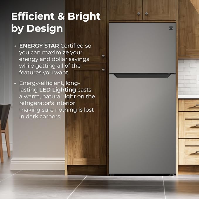 Kenmore 20.2 cu. ft. 30" Wide Top Mount Refrigerator - FPR Metallic Steel