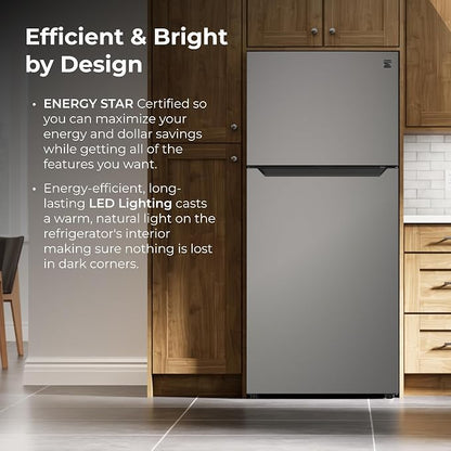 Kenmore 20.2 cu. ft. 30" Wide Top Mount Refrigerator - FPR Metallic Steel