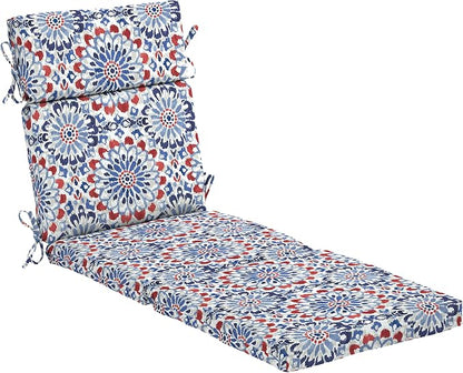 Arden Outdoor Chaise Cushion, 22 x 77, Rain-Proof, Fade Resistant Clark Blue | Lounge Cushion, Rain-Proof, Fade Resistant, Mold and Mildew Resistant