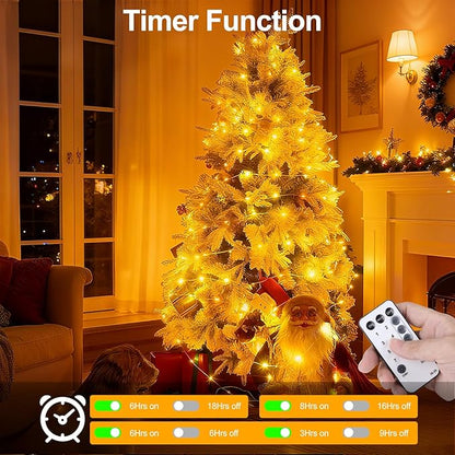 OGORI 262FT 1000LED Fairy Lights Outdoor, Warm White Fairy String Lights 8 Modes Remote & Timer, IP67 Waterproof Fairy Tree Lights for Bedroom, Wedding, DIY, Centerpiece, Christmas Decorations