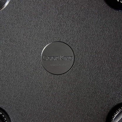 COOKKING - Master Grill Pan, Korean Traditional BBQ Grill Pan - Stovetop Nonstick Indoor/Outdoor Smokeless BBQ Cast Aluminum Grill Pan, Made in Korea