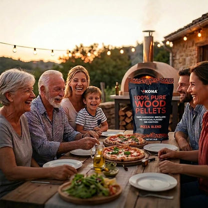 Kona Pizza Blend Smoker Pellets, Intended for Ninja Woodfire Outdoor Grill, 16 lb Resealable Bag