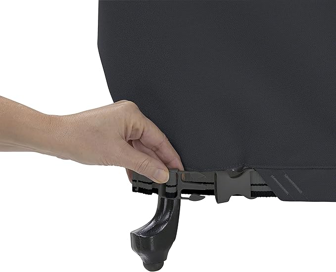 Classic Accessories Ravenna Water-Resistant 64 Inch BBQ Grill Cover, Black