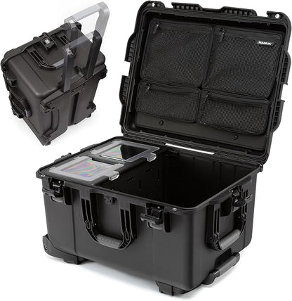 NANUK Trail 80 – 79L (20.9-Gallon) Waterproof Storage Box – Wheeled & Modular Cargo Case for Camping, Fishing, Hunting & Outdoor Storage – Dustproof and Impact Resistant (25.4” x 20” x 14.5”) – Black