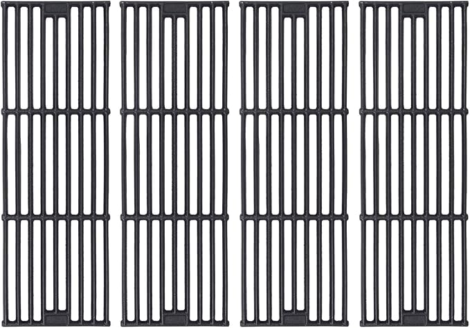 GGC 19 3/4" Grill Grates for Chargriller 3001, 5050, 3008, 3030, 3725, 4000, 5252, King Griller 3008, 5252, 4 PCS Cast Iron Grill Grates Replacement for Char griller Grills
