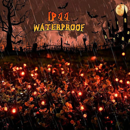 JMEXSUSS 250 LED Orange String Lights, 91.5ft Halloween Lights Plug in | Connectable Fall Light, 8 Modes, Waterproof, Indoor/Outdoor, for Yard Patio Porch Rail Halloween Fall Christmas Holiday Decor