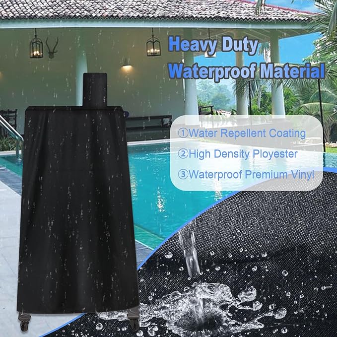 Vertical Smoker Cover for Pit Boss 4/5/7 Series Smokers, PBV4PS1, PBV5PW1, PBV4PS2, PBV5P1, Pro Series 4/5/7 Vertical Pellet Smokers,Outdoor Waterproof BBQ Grill Cover for Pitboss 73550