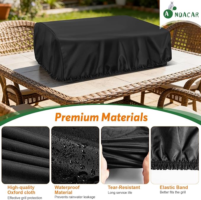 Grill Cover for Blackstone E-Series 22 Inch Electric Griddle 8001 | Waterproof Table Top BBQ Grill Cover for 22-Inch Blackstone, Heavy Duty Tabletop Griddle Accessories - 25" L×21" W×7" H