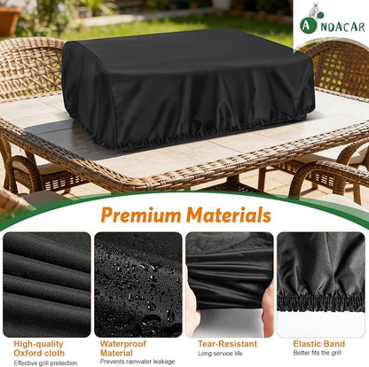 Grill Cover for Blackstone E-Series 22 Inch Electric Griddle 8001 | Waterproof Table Top BBQ Grill Cover for 22-Inch Blackstone, Heavy Duty Tabletop Griddle Accessories - 25" L×21" W×7" H