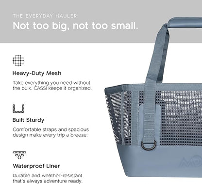 MISSION Boat Gear CASSI Heavy-Duty Outdoor Tote and Waterproof Marine-Grade Mesh Boat Bags