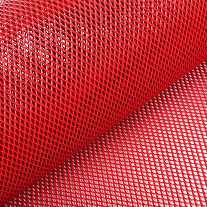 AggAuto Universal 40"x13" Car Grill Mesh 3x6mm Rhombic Hole Red | Aluminum Alloy Automotive Grille Insert Bumper, One of the Most Multifunctional Shape Grids 100x33cm