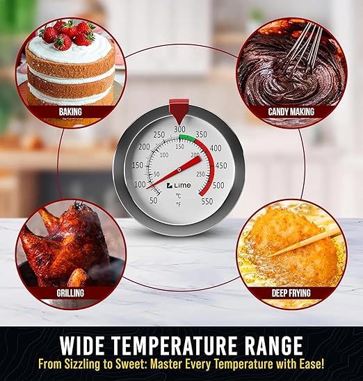 CRAFT911 Candy Thermometer with Pot Clip - Deep Fry Oil Thermometer for Frying and Candle Making (Yellow)