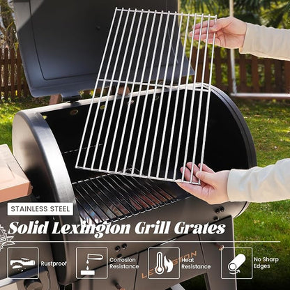 Grill Grates for Pit Boss Lexington 500 540 Series Stainless Steel Cooking Grid Grate Grilling Rack Wood Pellet Smoker Pitboss PB540 PB500LX-005 Replacement Parts 31172 BBQ Accessory