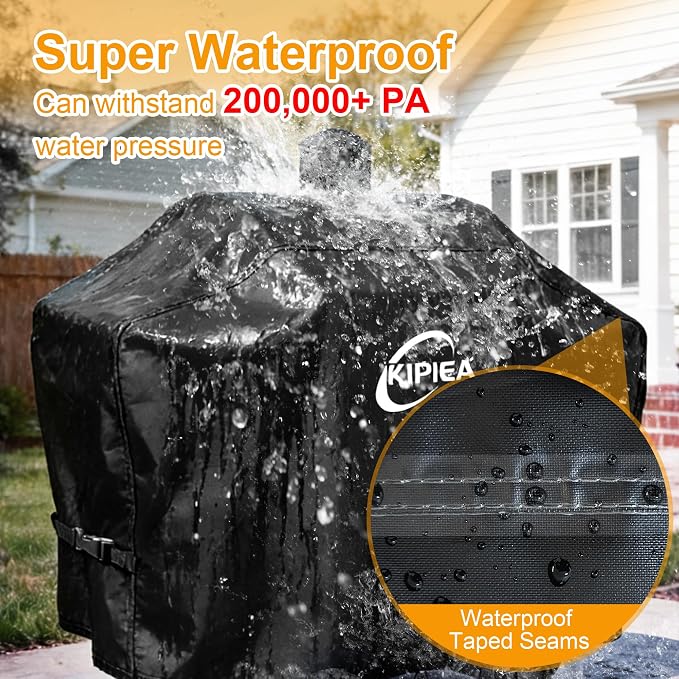 Pellet Grill Cover for Camp Chef 24, 600D Waterproof Smoker Cover | Heavy Duty, UV Resistant, No Tear, No Fading. For Camp Chef SmokePro 24, including DLX24, SG24, PG24, PG24B, PG24LTD, PG24CL