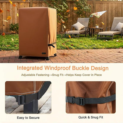 NetttyPro Electric Smoker Cover for Outside Masterbuilt Smoker 40 inch, Brown
