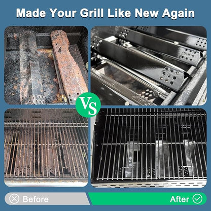 Replacement Parts for Nexgrill 720-0882A Evolution Infrared Plus 5-Burner Grill, Grease Tray, Heat Plates, Burner Tubes and Igniter, Grill Grates for Nexgrill 5 Burner 720-0882A Gas Grill