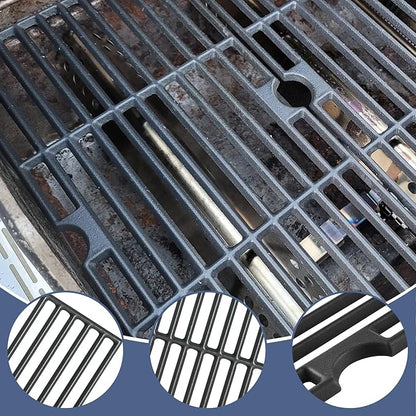 Grill Parts for Nexgrill replacement parts 2 Burner 720-0864 720-0864M,Cast Iron Cooking Grate,Heat Shield,Burner Kit for Megamaster 720-0864MA Grill Grates Replacement Parts kit for nexgrill grates