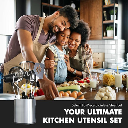 Chef Craft 13 Piece Select Stainless Steel Kitchen Tool Set