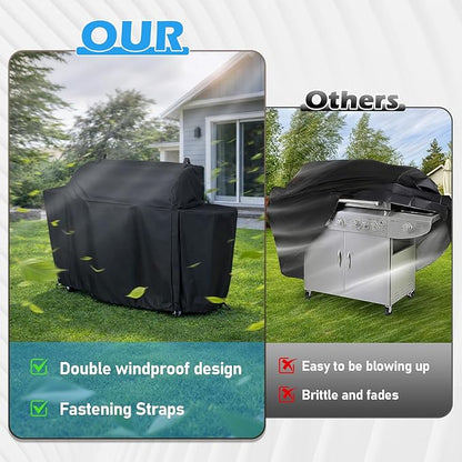 600D Pellet Grill Cover for Camp Chef Woodwind Pro WiFi 36, Easy-Check Fit Accessory for Outdoor Cooking or Use