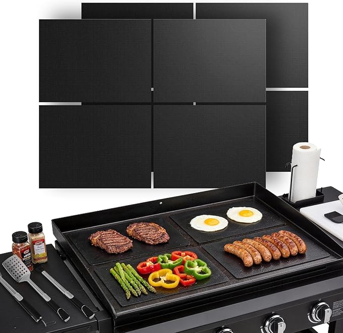 Blackstone Griddle Accessories – Custom Nonstick Griddle Mat for 36 Inch Blackstone Griddle, 2 Pack Reusable Liner to Protect Griddle | Blackstone Accessories for Outdoor Cooking & Easy Cleanup